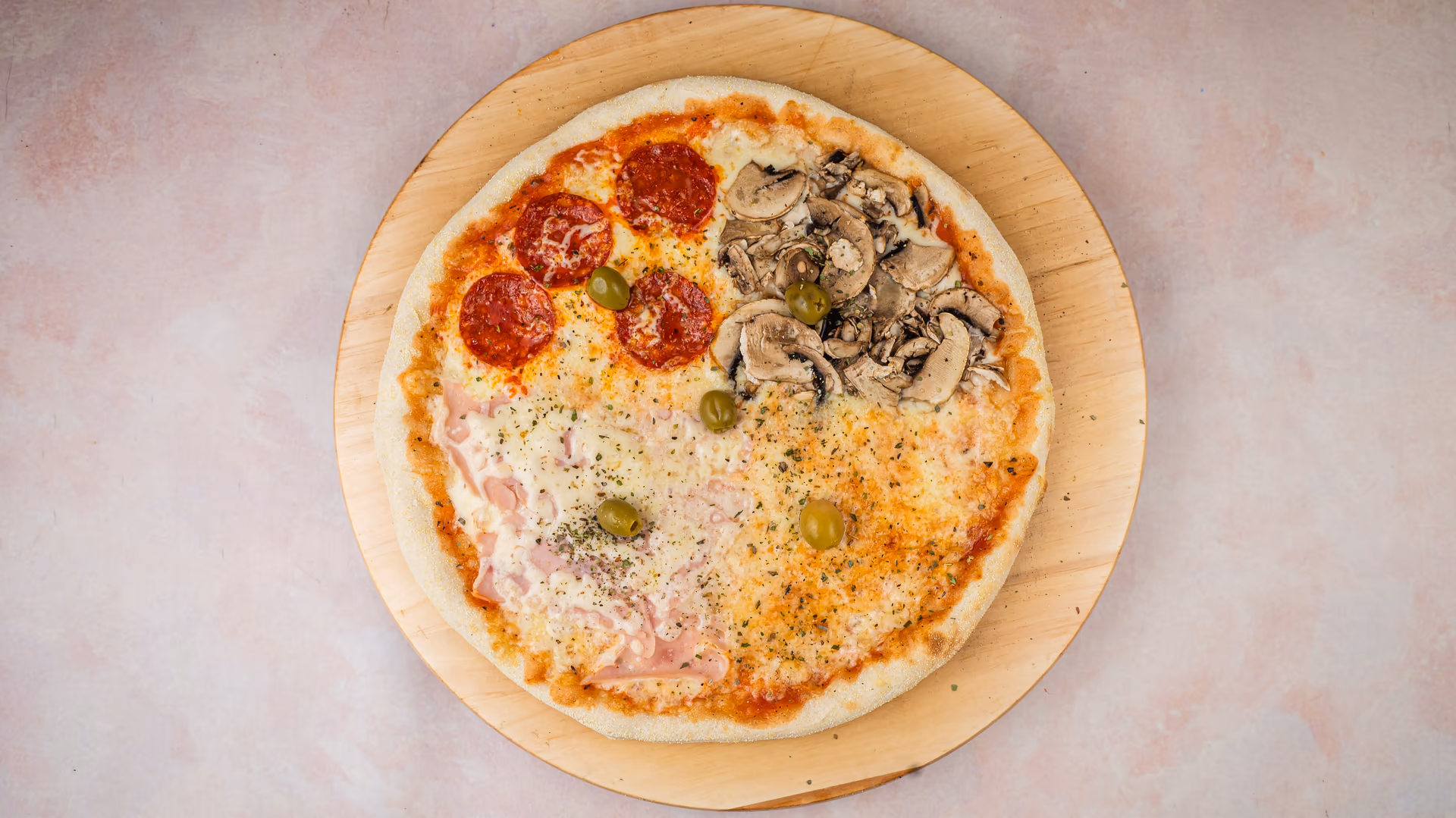 Quattro Stagione pizza 24cm